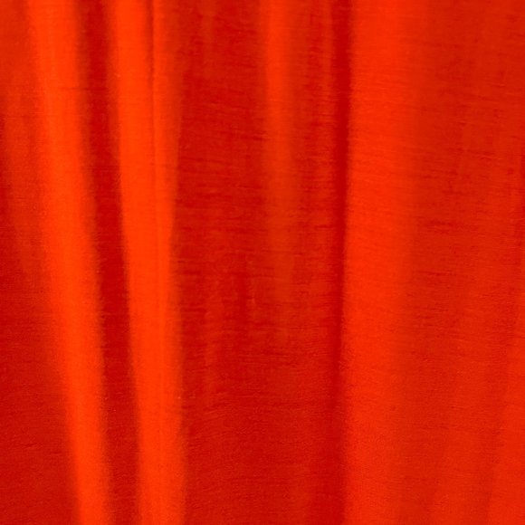 Juicy Couture Silk 3/4 Sleeve Pumpkin Spice Fall Maxi Dress with High Slit - Picture 9 of 12